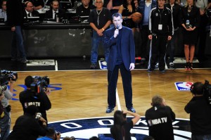 Mikhail prokhorov speak before game 1 Bulls vs Nets 2013