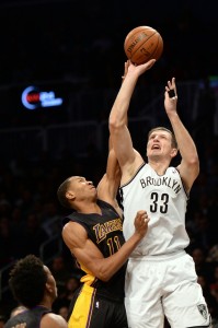 Mirza teletovic shooting over Lakers