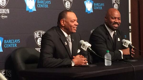 Lionel Hollins and Billy King at introductory presser